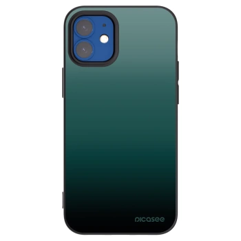 Picasee husă neagră din silicon pentru Apple iPhone 12 mini - Verdant Fade