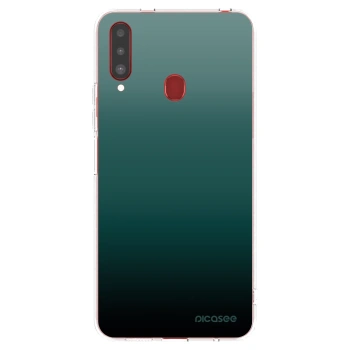 Picasee husă transparentă din silicon pentru Samsung Galaxy A20s - Verdant Fade