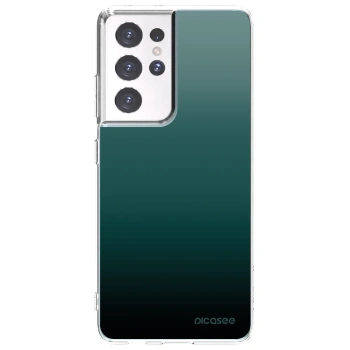 Picasee husă transparentă din silicon pentru Samsung Galaxy S21 Ultra 5G G998B - Verdant Fade