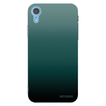 Picasee husă transparentă din silicon pentru Apple iPhone XR - Verdant Fade