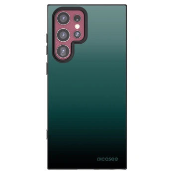 Picasee husă neagră din silicon pentru Samsung Galaxy S22 Ultra 5G - Verdant Fade