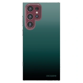 Picasee husă transparentă din silicon pentru Samsung Galaxy S22 Ultra 5G - Verdant Fade
