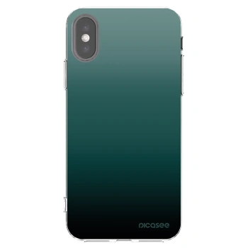 Picasee husă transparentă din silicon pentru Apple iPhone X/XS - Verdant Fade