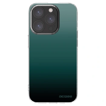 Picasee husă transparentă din silicon pentru Apple iPhone 15 Pro - Verdant Fade