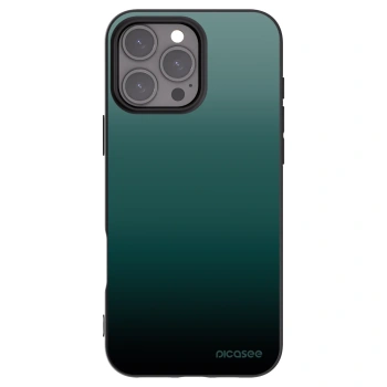 Picasee husă neagră din silicon pentru Apple iPhone 16 Pro Max - Verdant Fade
