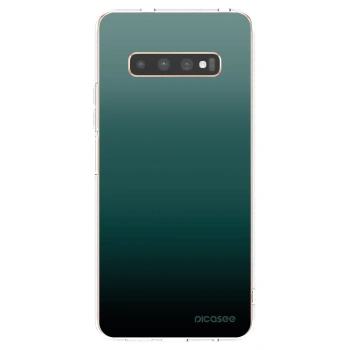 Picasee husă transparentă din silicon pentru Samsung Galaxy S10 Plus G975 - Verdant Fade