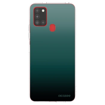 Picasee husă transparentă din silicon pentru Samsung Galaxy A21s - Verdant Fade