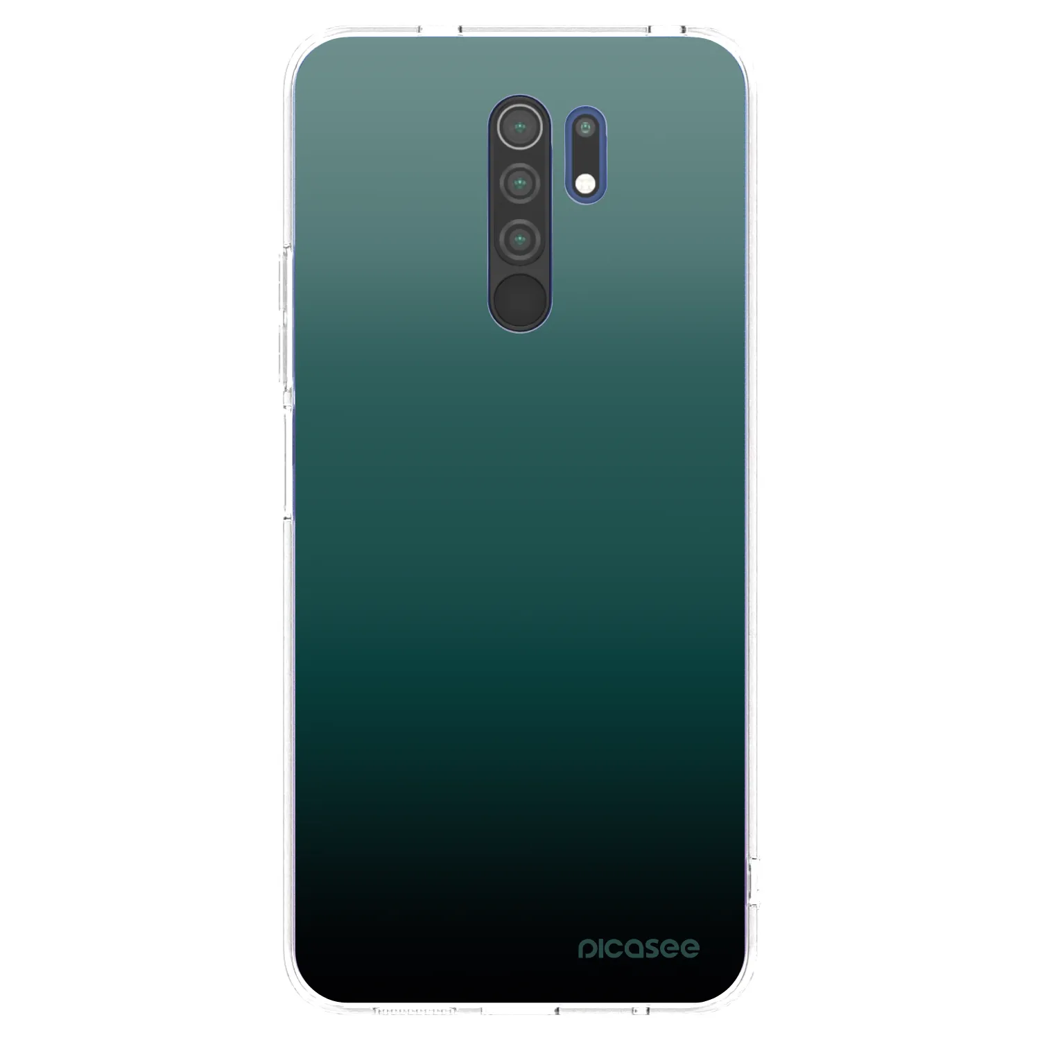 Picasee husă transparentă din silicon pentru Xiaomi Redmi 9 - Verdant Fade