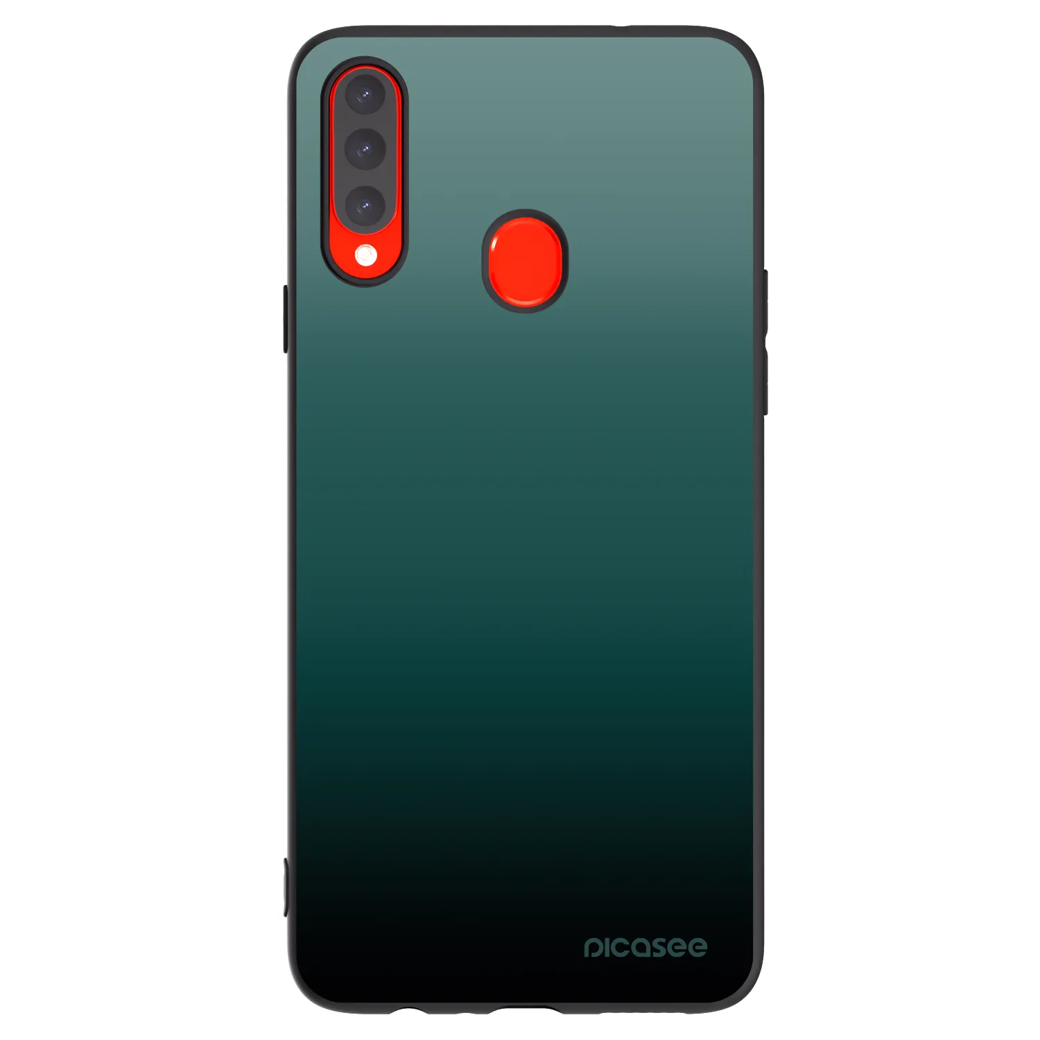 Picasee husă neagră din silicon pentru Samsung Galaxy A20s - Verdant Fade