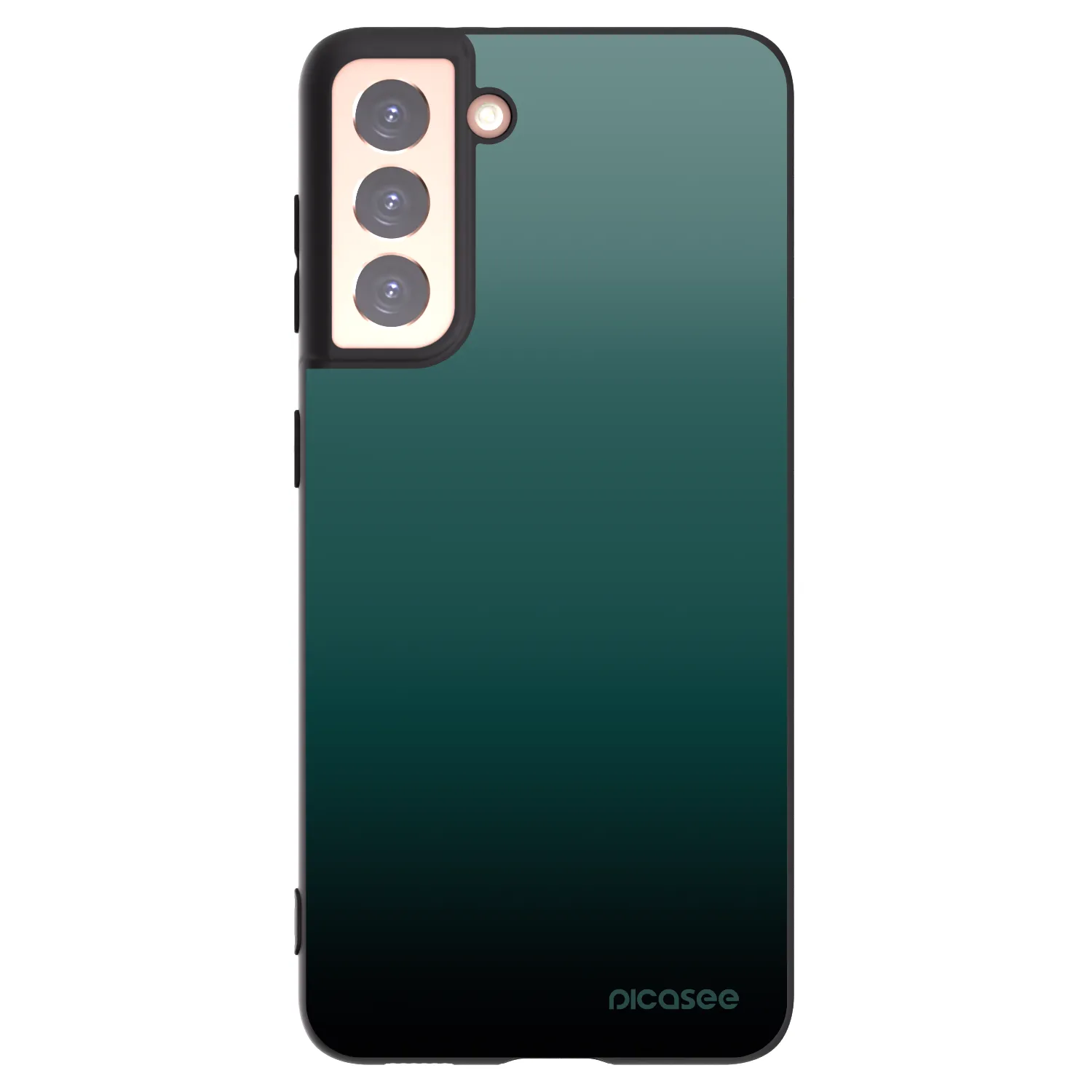 Picasee husă neagră din silicon pentru Samsung Galaxy S21 5G G991B - Verdant Fade