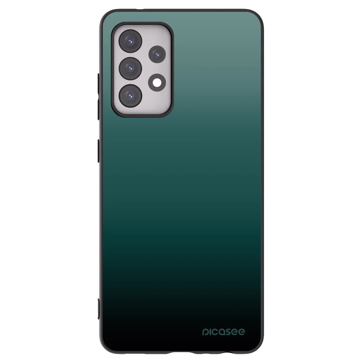 Picasee husă neagră din silicon pentru Samsung Galaxy A52 5G A525F - Verdant Fade