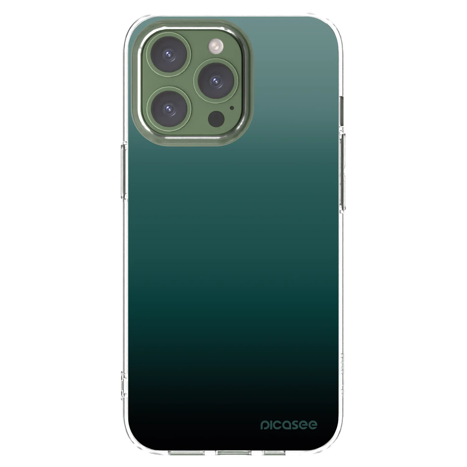 Picasee husă transparentă din silicon pentru Apple iPhone 13 Pro - Verdant Fade