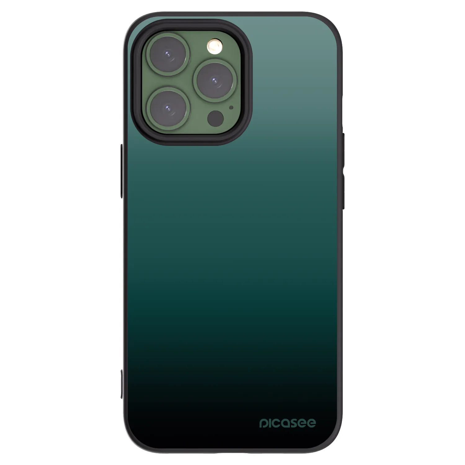 Picasee husă neagră din silicon pentru Apple iPhone 13 Pro - Verdant Fade