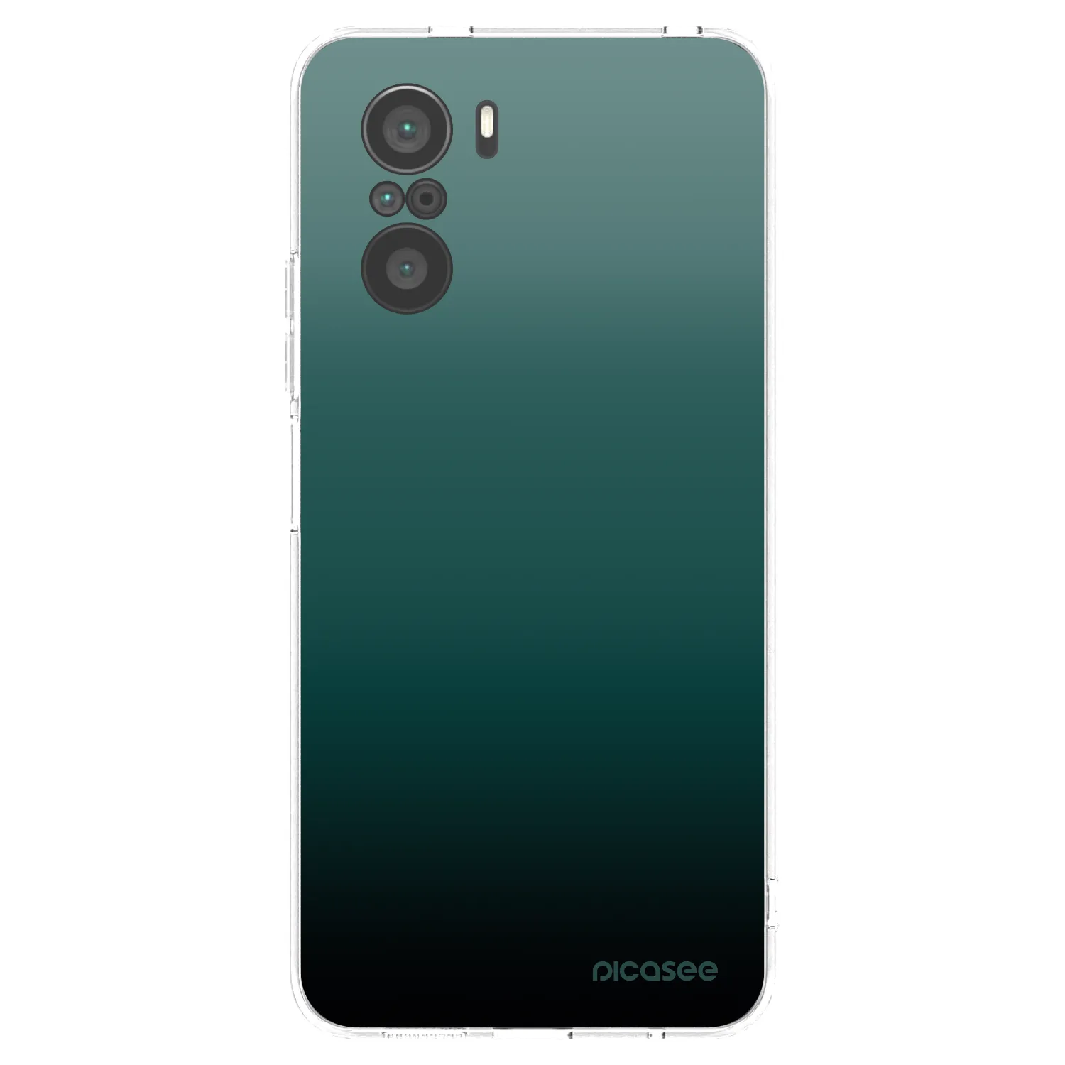 Picasee husă transparentă din silicon pentru Xiaomi Poco F3 - Verdant Fade