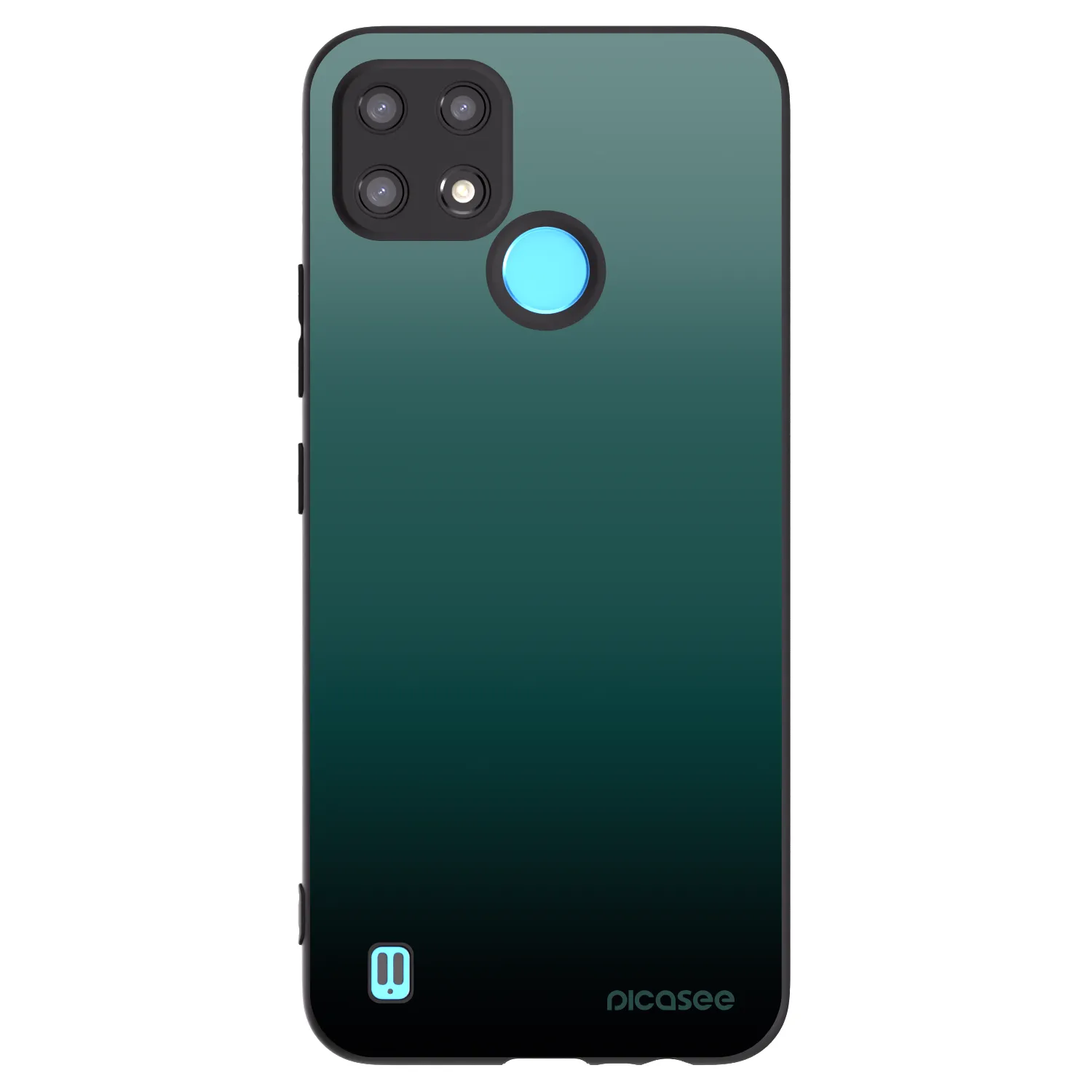 Picasee husă neagră din silicon pentru Realme C21 - Verdant Fade