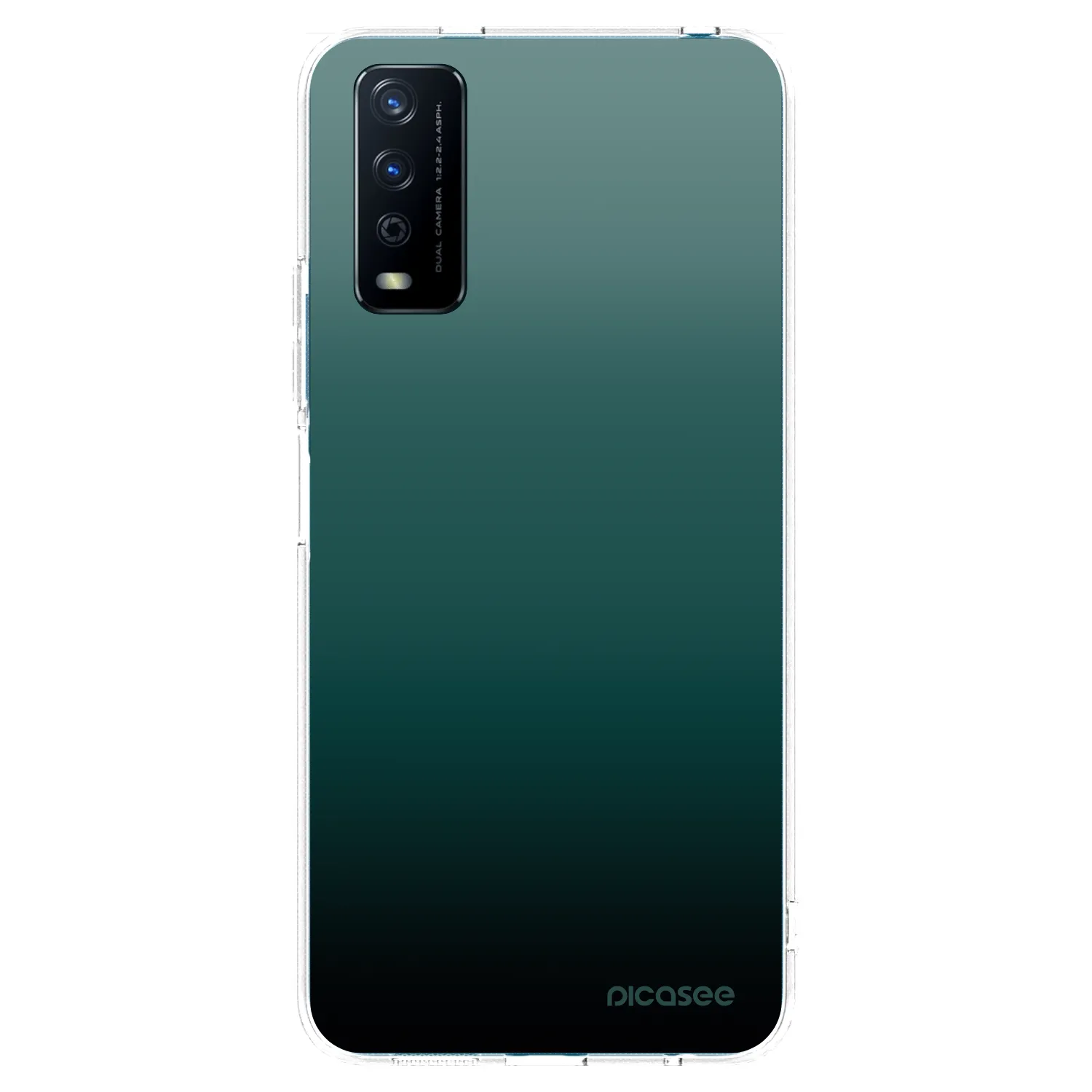 Picasee husă transparentă din silicon pentru Vivo Y11s - Verdant Fade