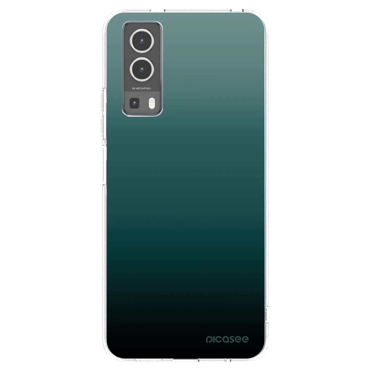 Picasee husă transparentă din silicon pentru Vivo Y72 5G - Verdant Fade