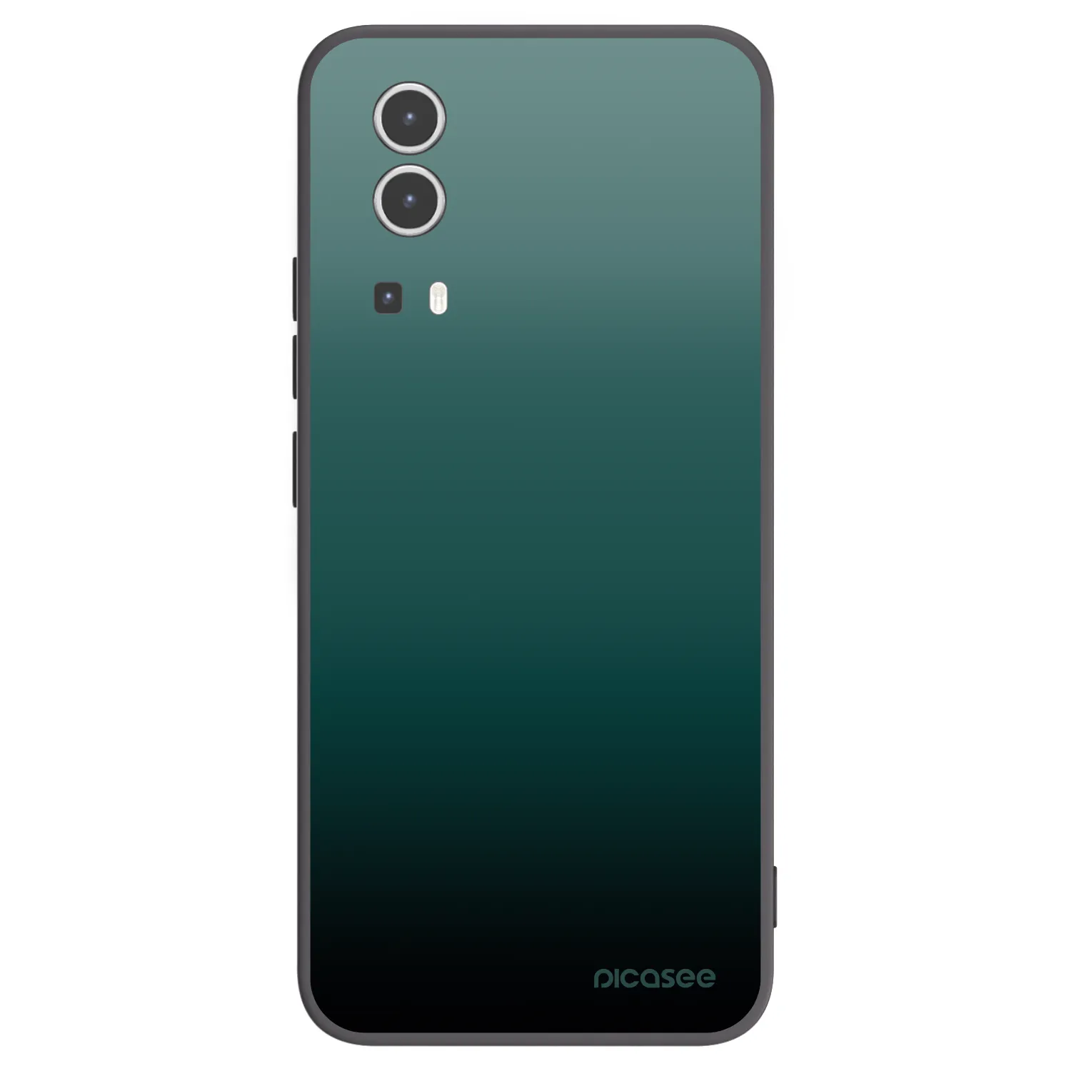 Picasee husă neagră din silicon pentru Vivo Y72 5G - Verdant Fade