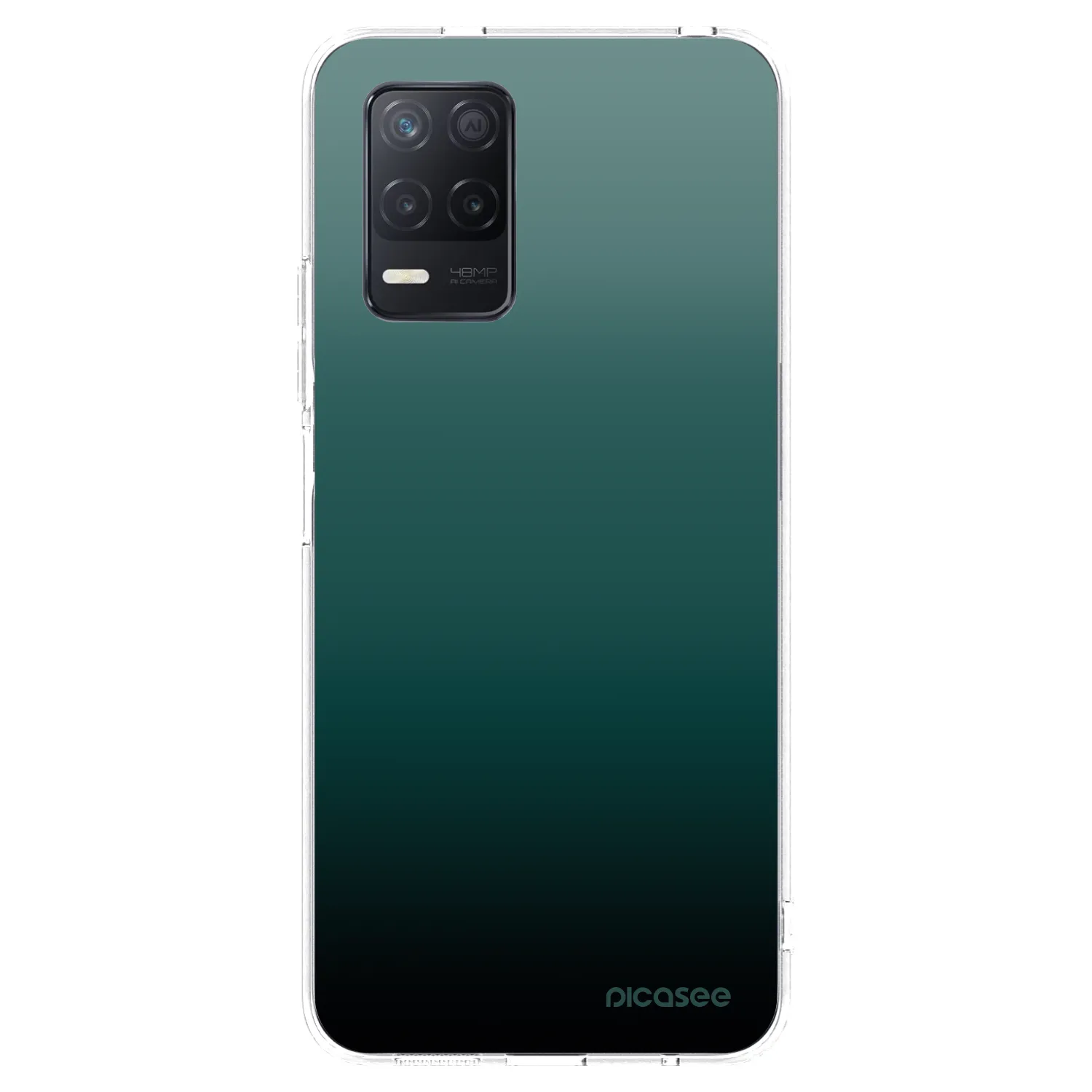 Picasee husă transparentă din silicon pentru Realme 8 5G - Verdant Fade