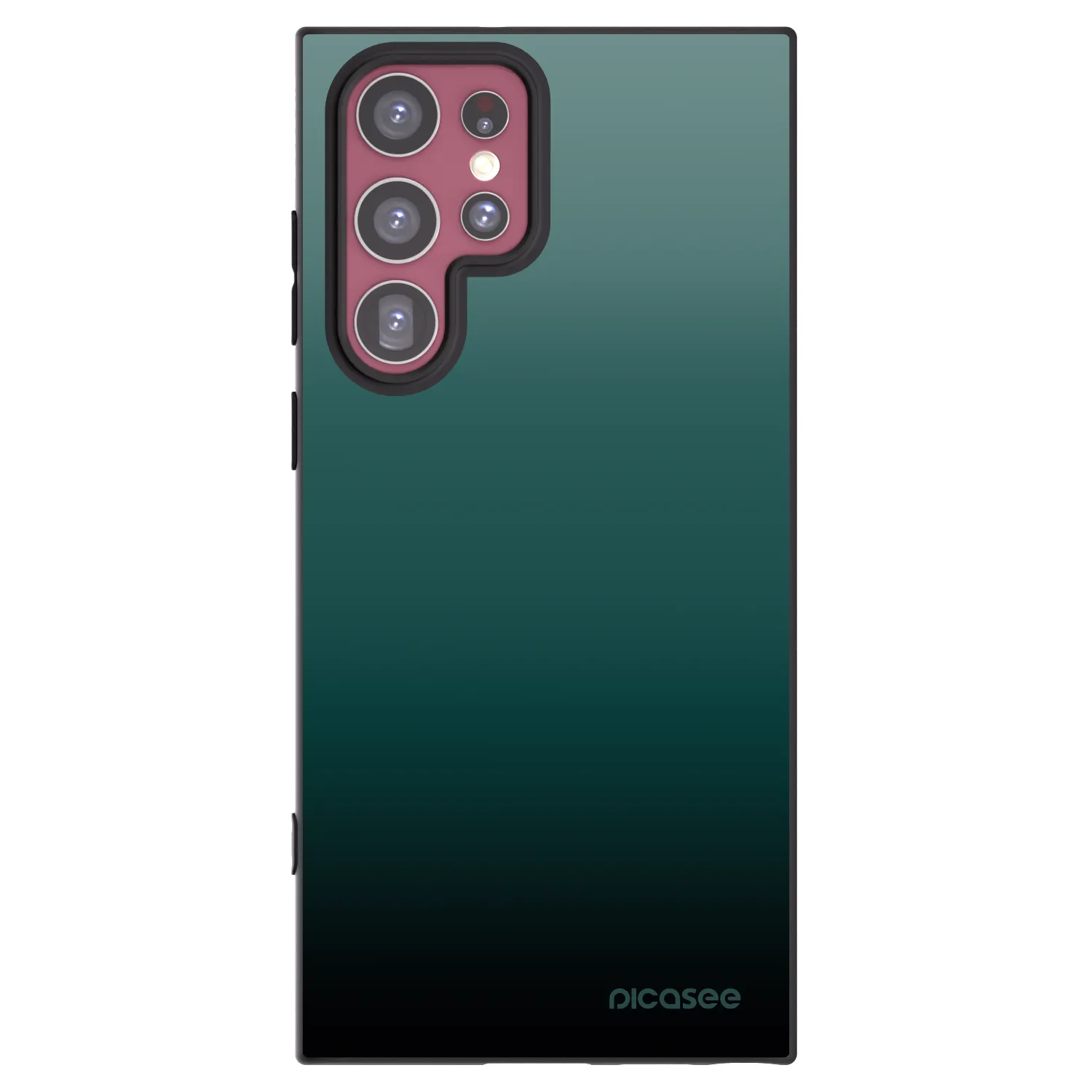 Picasee husă neagră din silicon pentru Samsung Galaxy S22 Ultra 5G - Verdant Fade