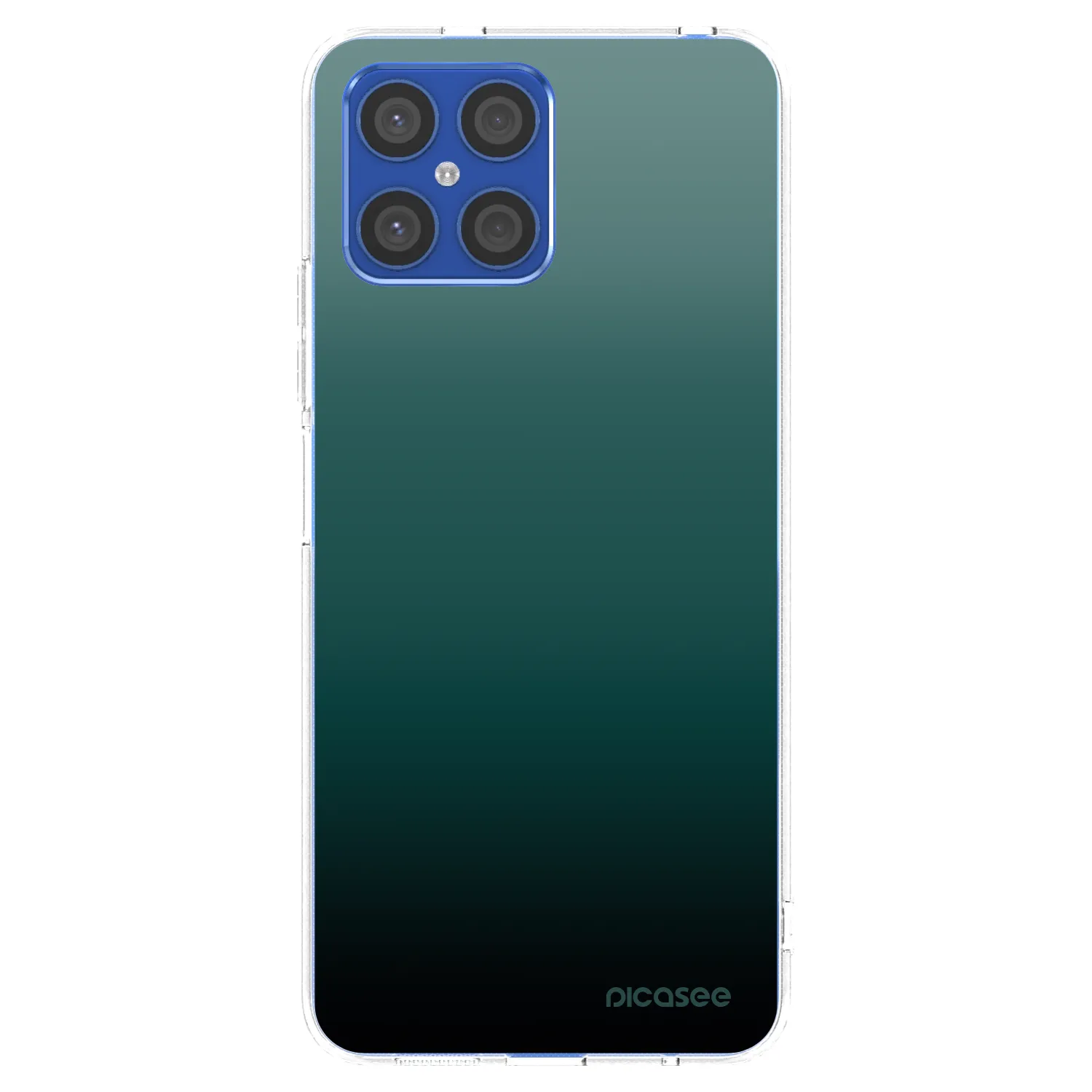 Picasee husă transparentă din silicon pentru Honor X8 4G - Verdant Fade