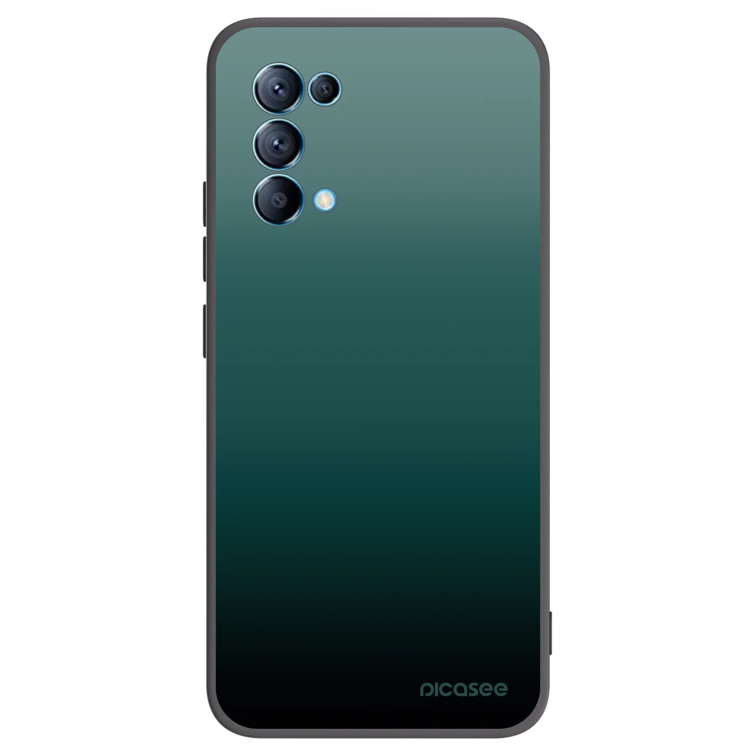 Picasee husă neagră din silicon pentru OPPO Reno 5 5G - Verdant Fade