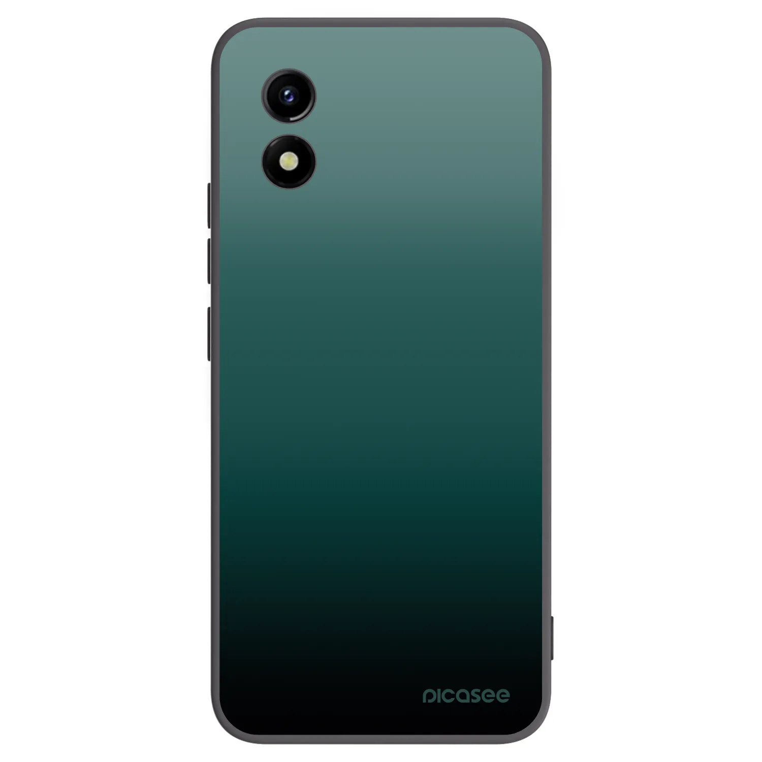 Picasee husă neagră din silicon pentru Vivo Y01 - Verdant Fade