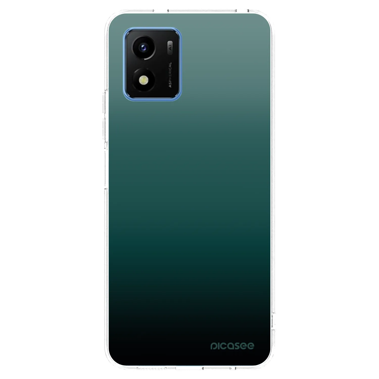 Picasee husă transparentă din silicon pentru Vivo Y01 - Verdant Fade
