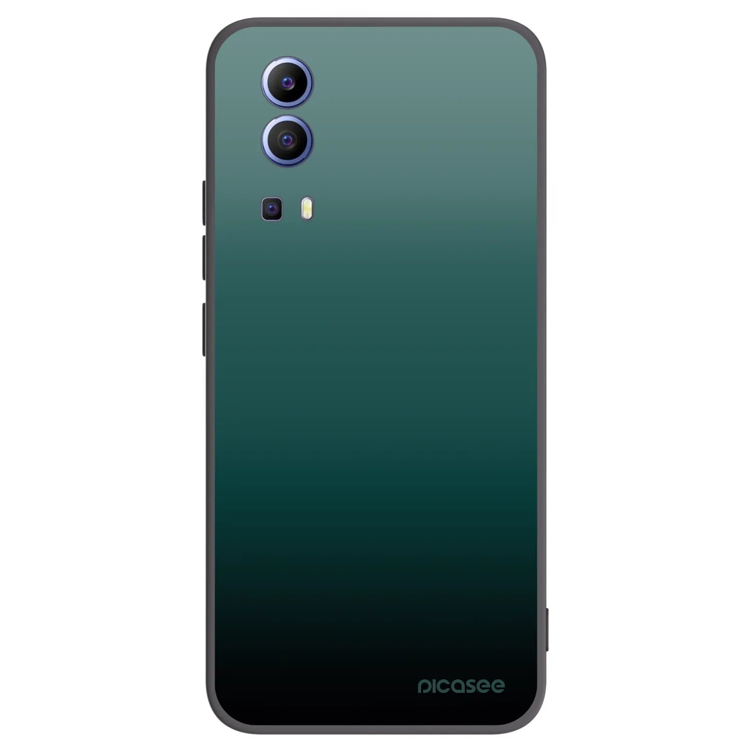 Picasee husă neagră din silicon pentru Vivo Y52 5G - Verdant Fade
