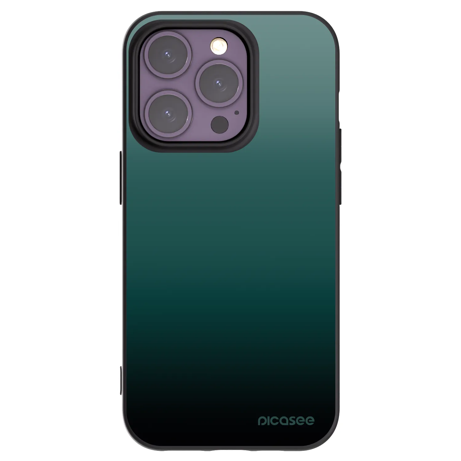 Picasee husă neagră din silicon pentru Apple iPhone 14 Pro - Verdant Fade