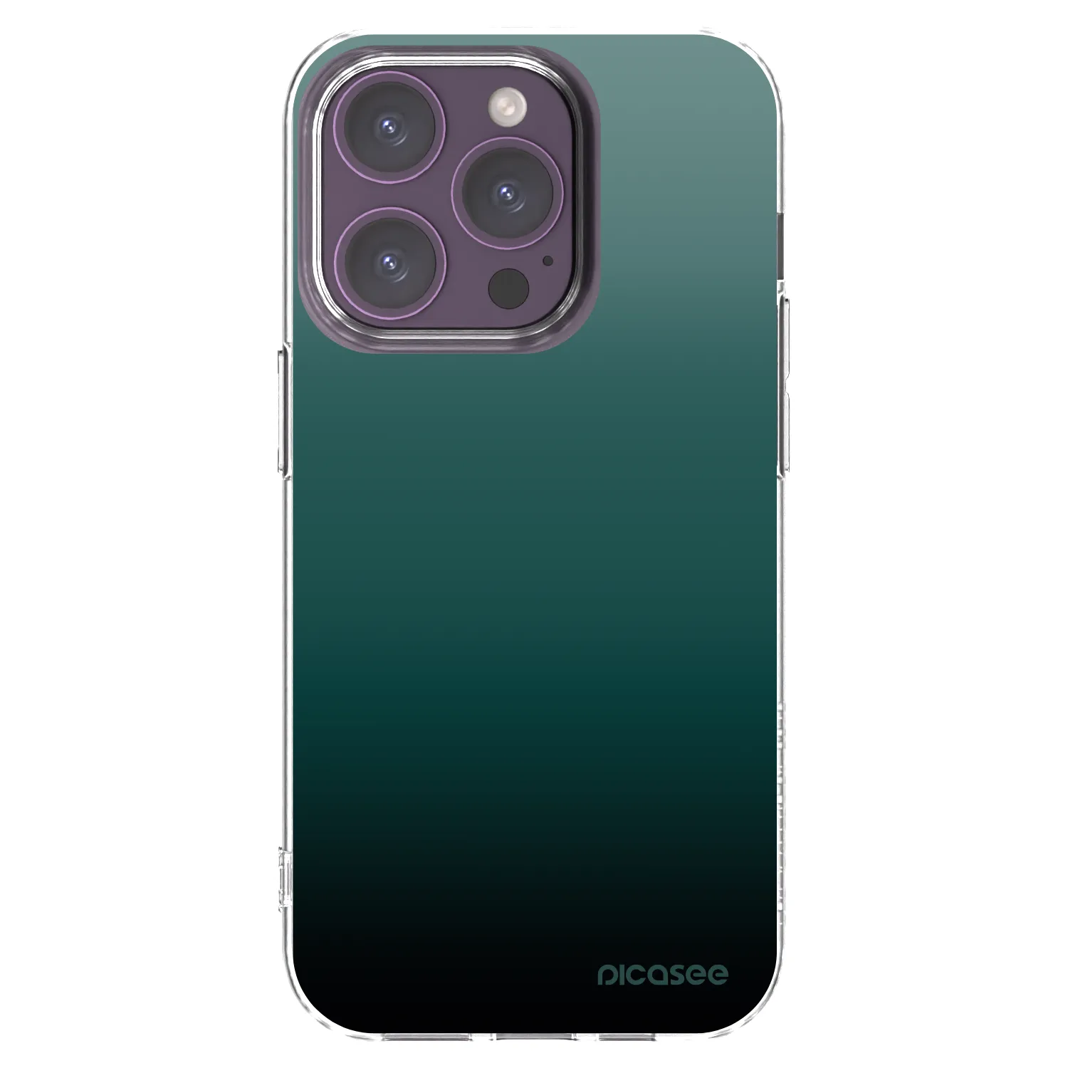 Picasee husă transparentă din silicon pentru Apple iPhone 14 Pro - Verdant Fade