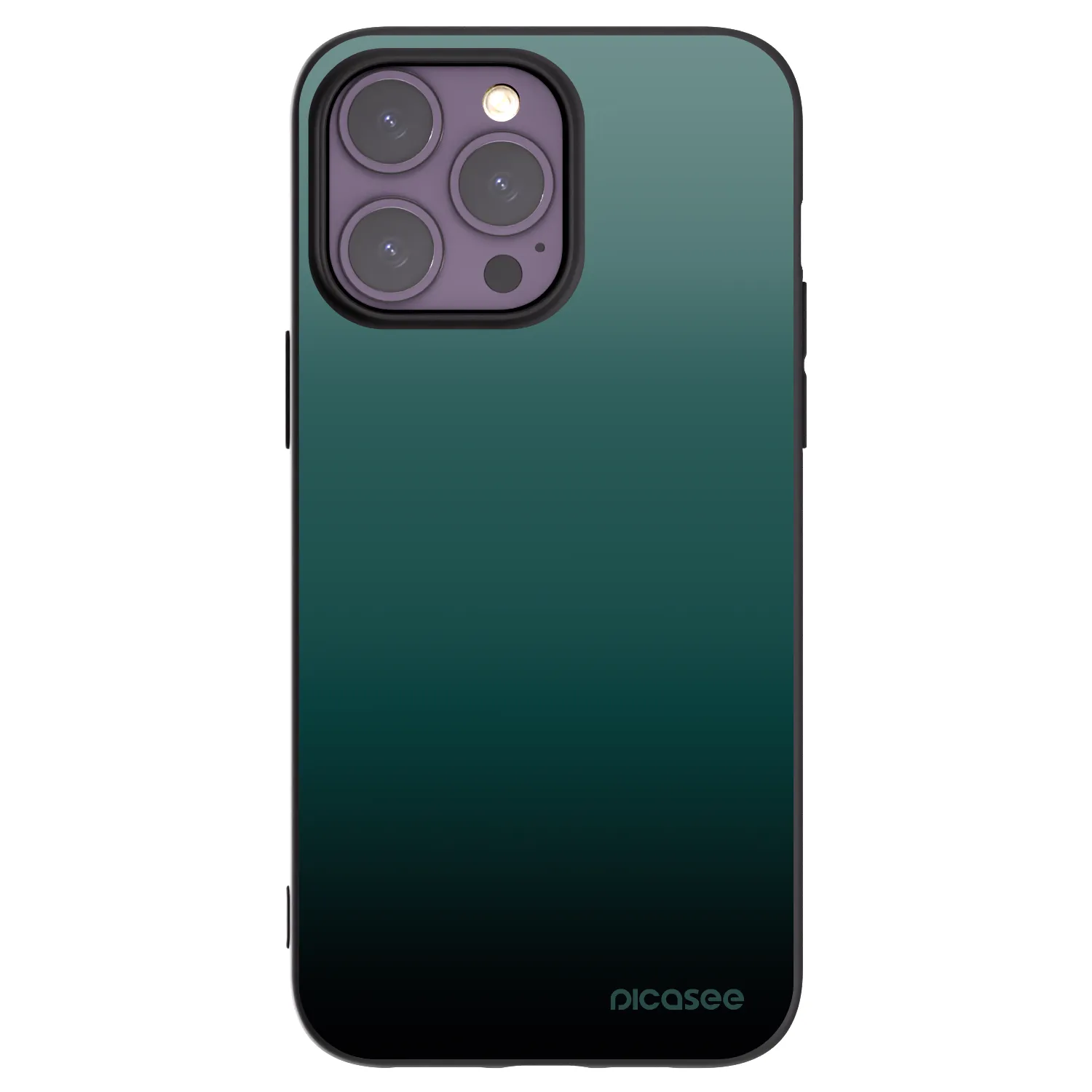 Picasee husă neagră din silicon pentru Apple iPhone 14 Pro Max - Verdant Fade
