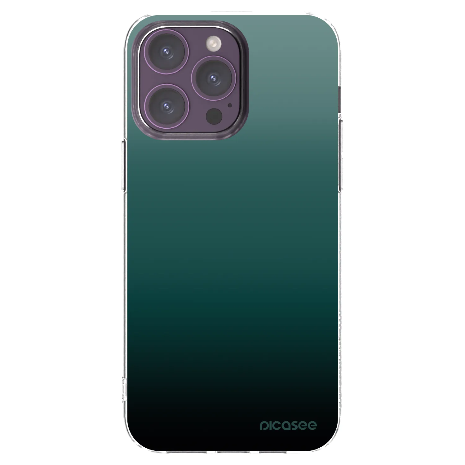 Picasee husă transparentă din silicon pentru Apple iPhone 14 Pro Max - Verdant Fade