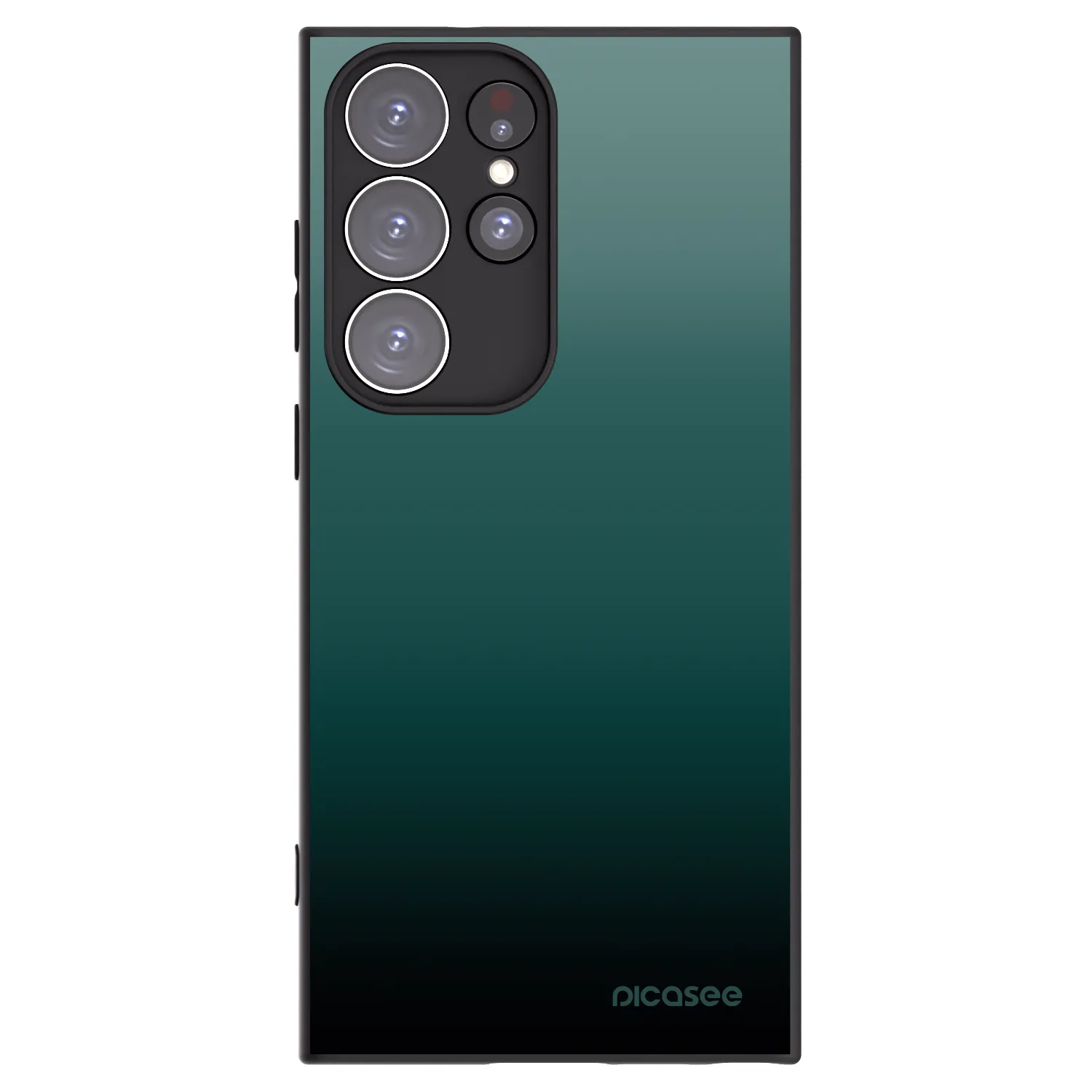 Picasee husă neagră din silicon pentru Samsung Galaxy S23 Ultra 5G - Verdant Fade