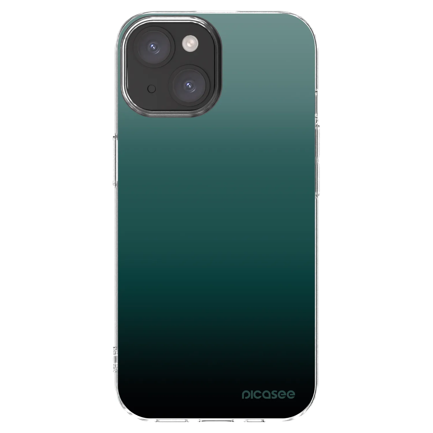 Picasee husă transparentă din silicon pentru Apple iPhone 15 - Verdant Fade