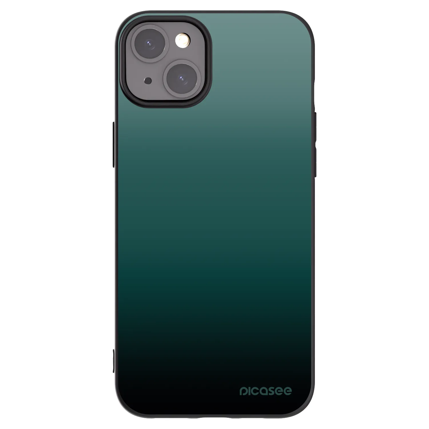 Picasee husă neagră din silicon pentru Apple iPhone 15 Plus - Verdant Fade
