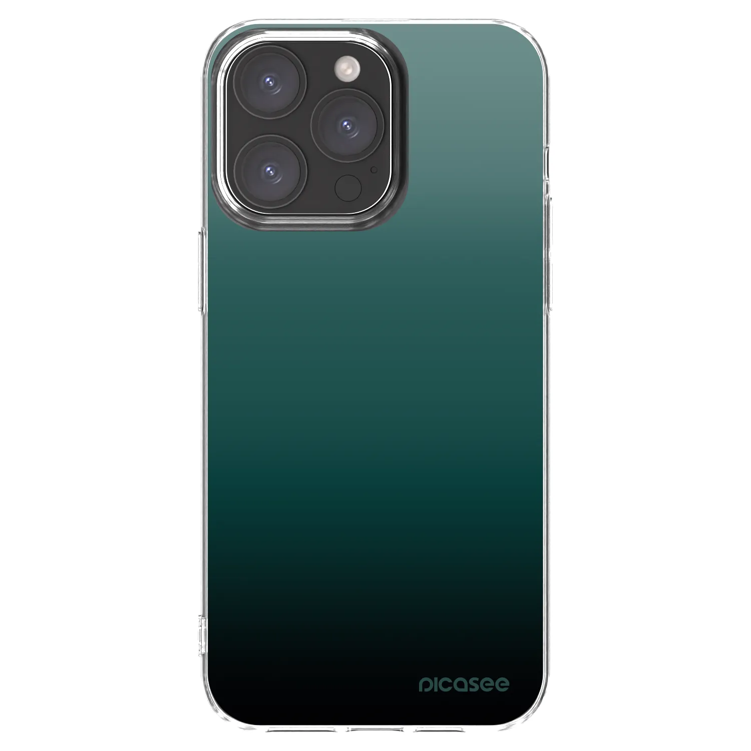 Picasee husă transparentă din silicon pentru Apple iPhone 15 Pro Max - Verdant Fade