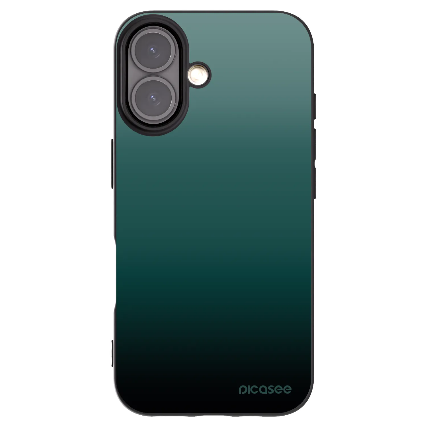 Picasee husă neagră din silicon pentru Apple iPhone 16 - Verdant Fade
