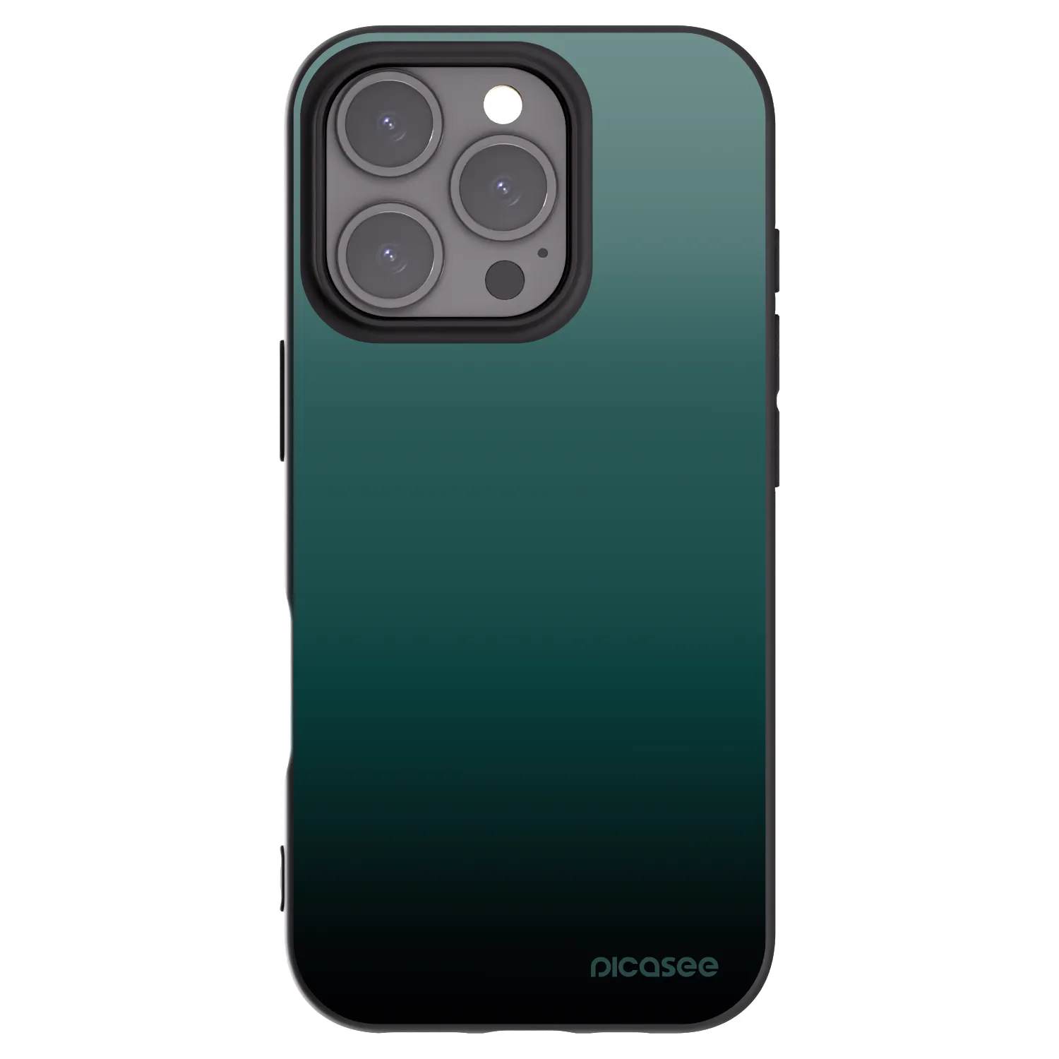 Picasee husă neagră din silicon pentru Apple iPhone 16 Pro - Verdant Fade