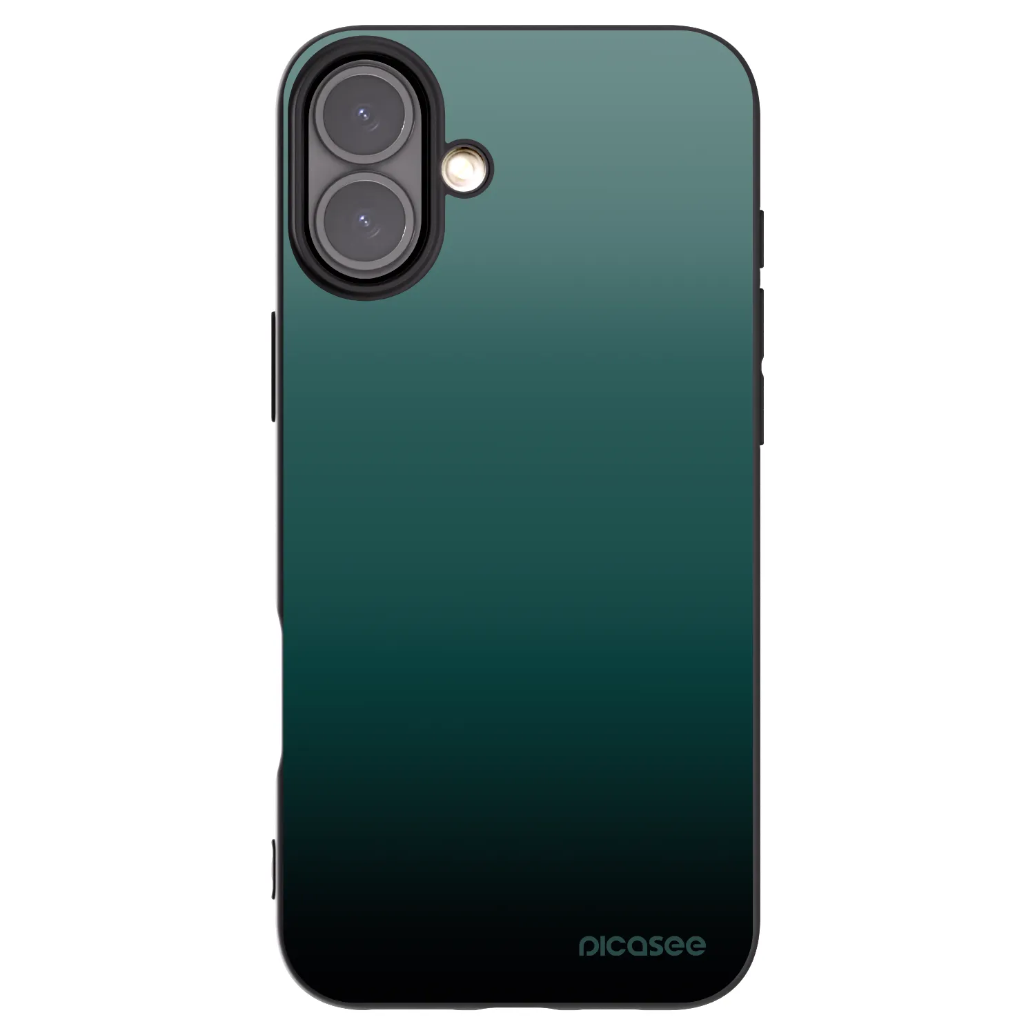 Picasee husă neagră din silicon pentru Apple iPhone 16 Plus - Verdant Fade
