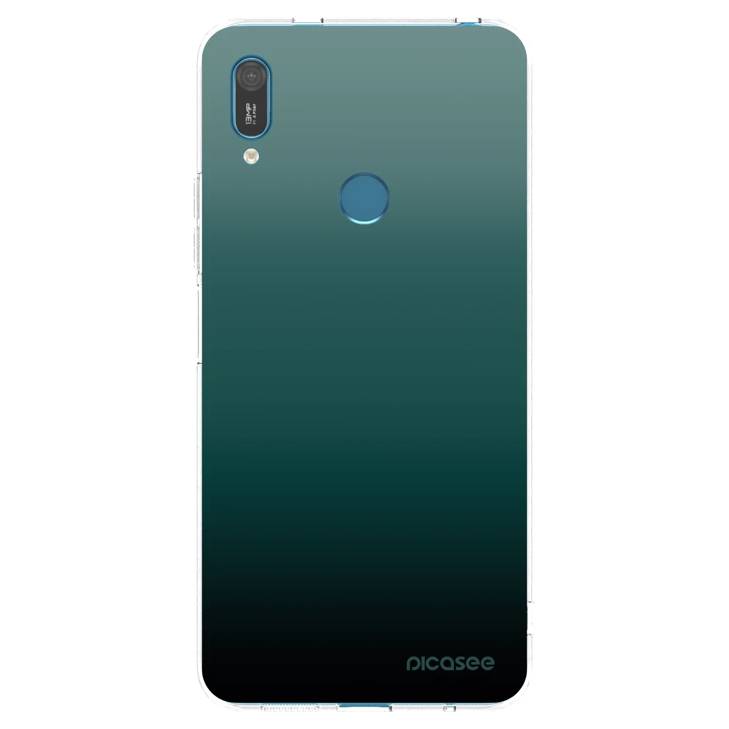 Picasee husă transparentă din silicon pentru Huawei Y7 2019 - Verdant Fade
