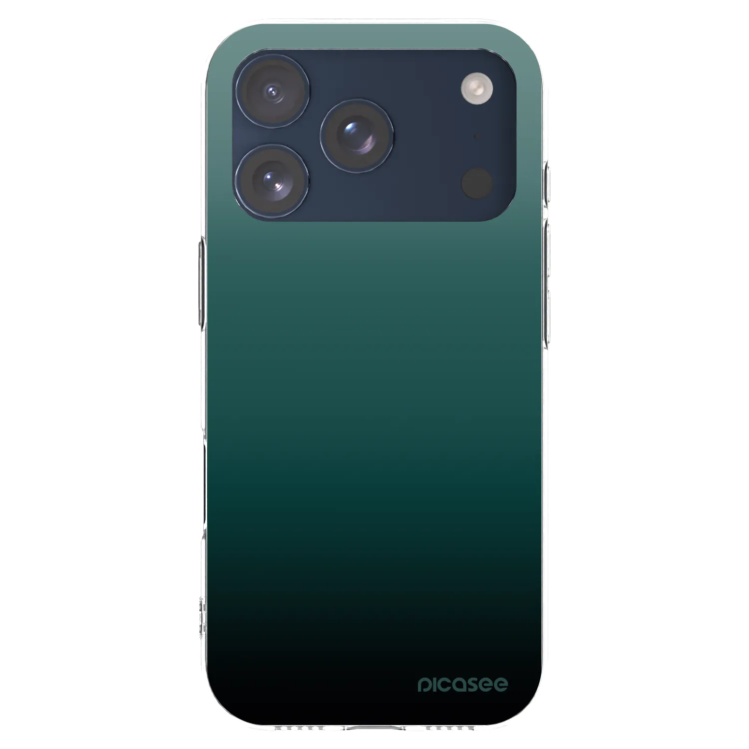Picasee husă transparentă din silicon pentru Apple iPhone 17 Pro - Verdant Fade