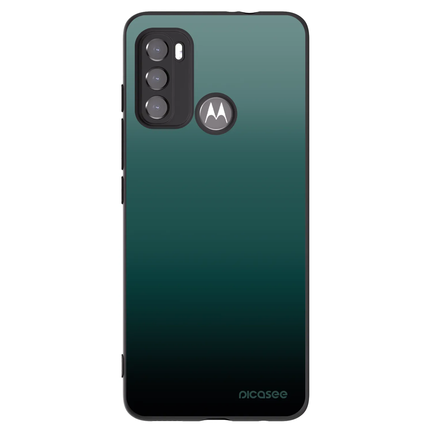 Picasee husă neagră din silicon pentru Motorola Edge 60 5G - Verdant Fade