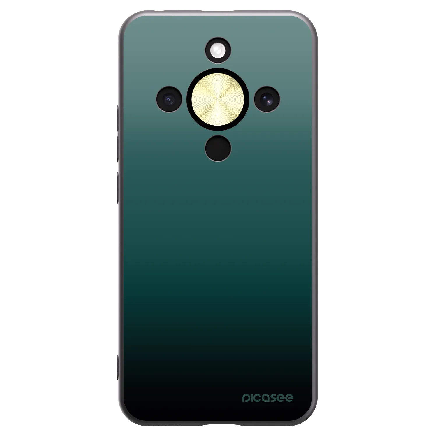 Picasee husă neagră din silicon pentru Honor Magic8 Lite 5G - Verdant Fade