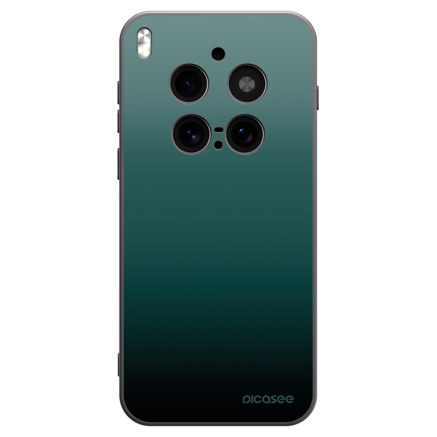 Picasee husă neagră din silicon pentru Vivo X300 Pro - Verdant Fade
