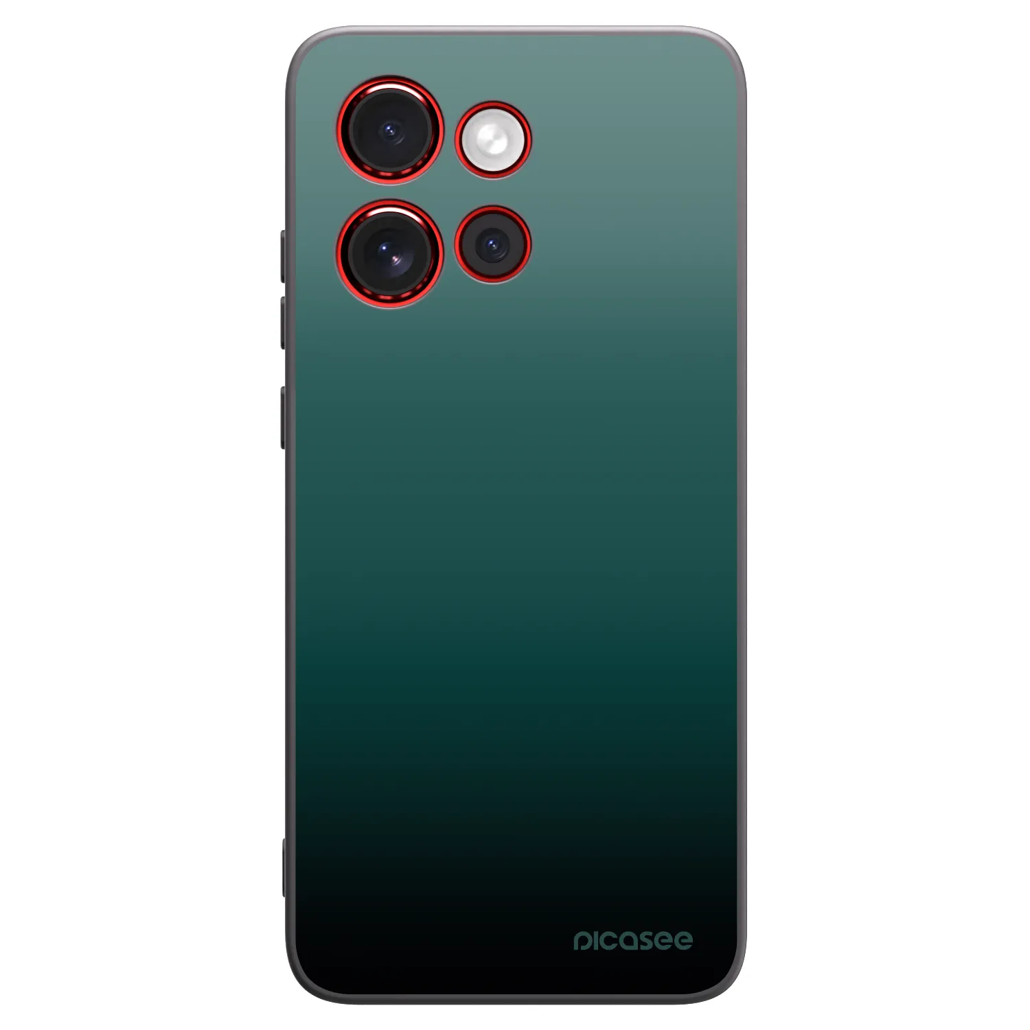 Picasee husă neagră din silicon pentru Motorola Edge 60 Neo 5G - Verdant Fade