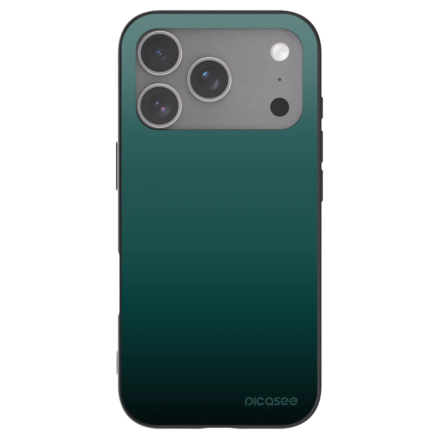 Picasee husă neagră din silicon pentru Apple iPhone 18 Pro - Verdant Fade