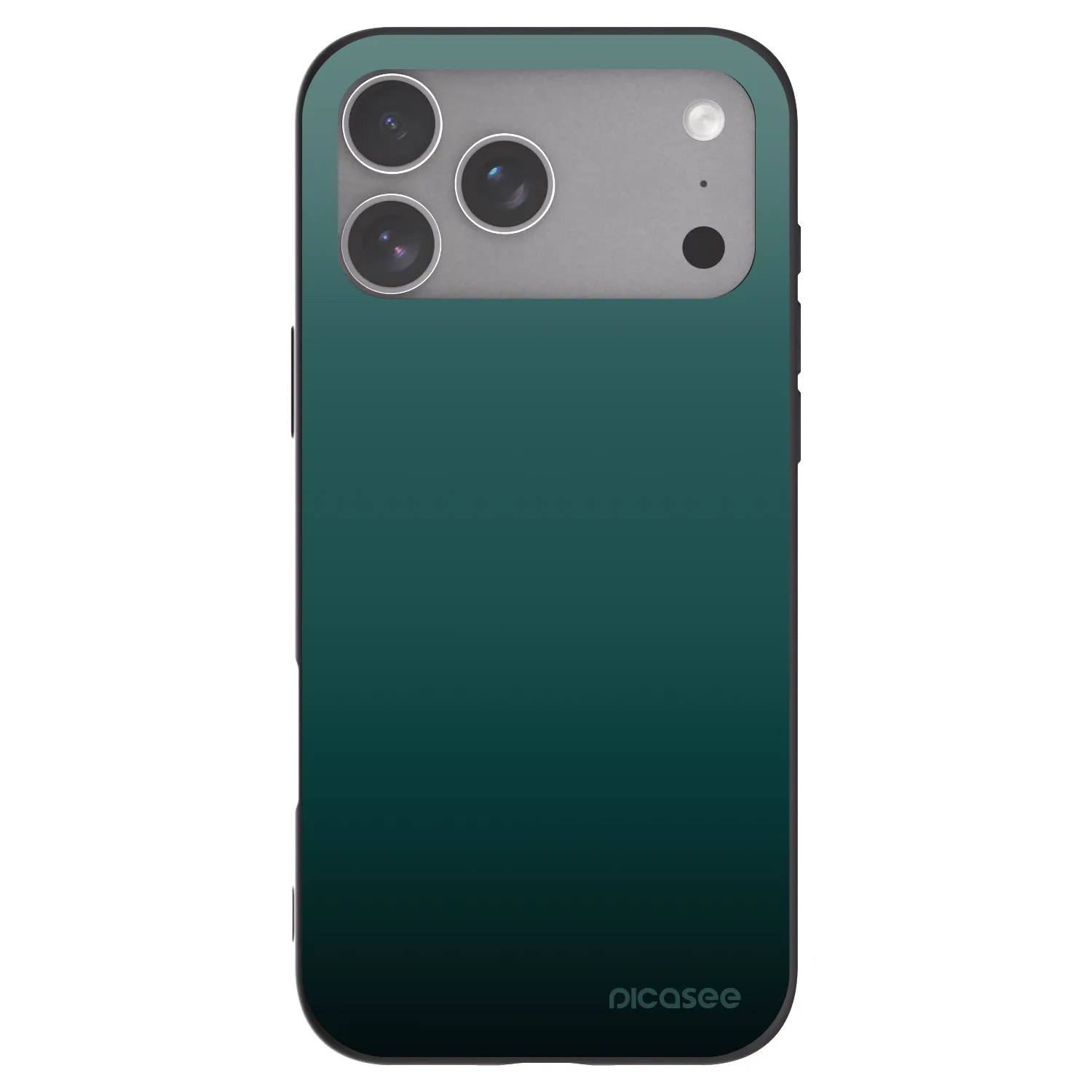 Picasee husă neagră din silicon pentru Apple iPhone 18 Pro Max - Verdant Fade