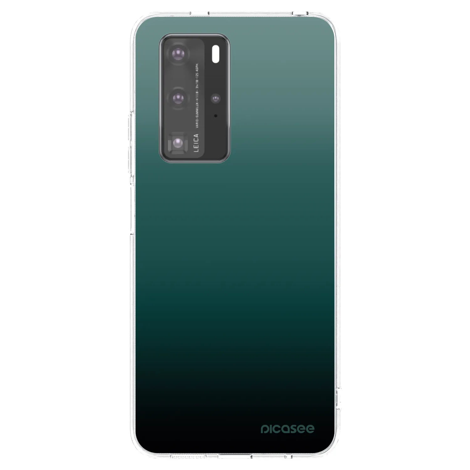 Picasee husă transparentă din silicon pentru Huawei P40 Pro - Verdant Fade
