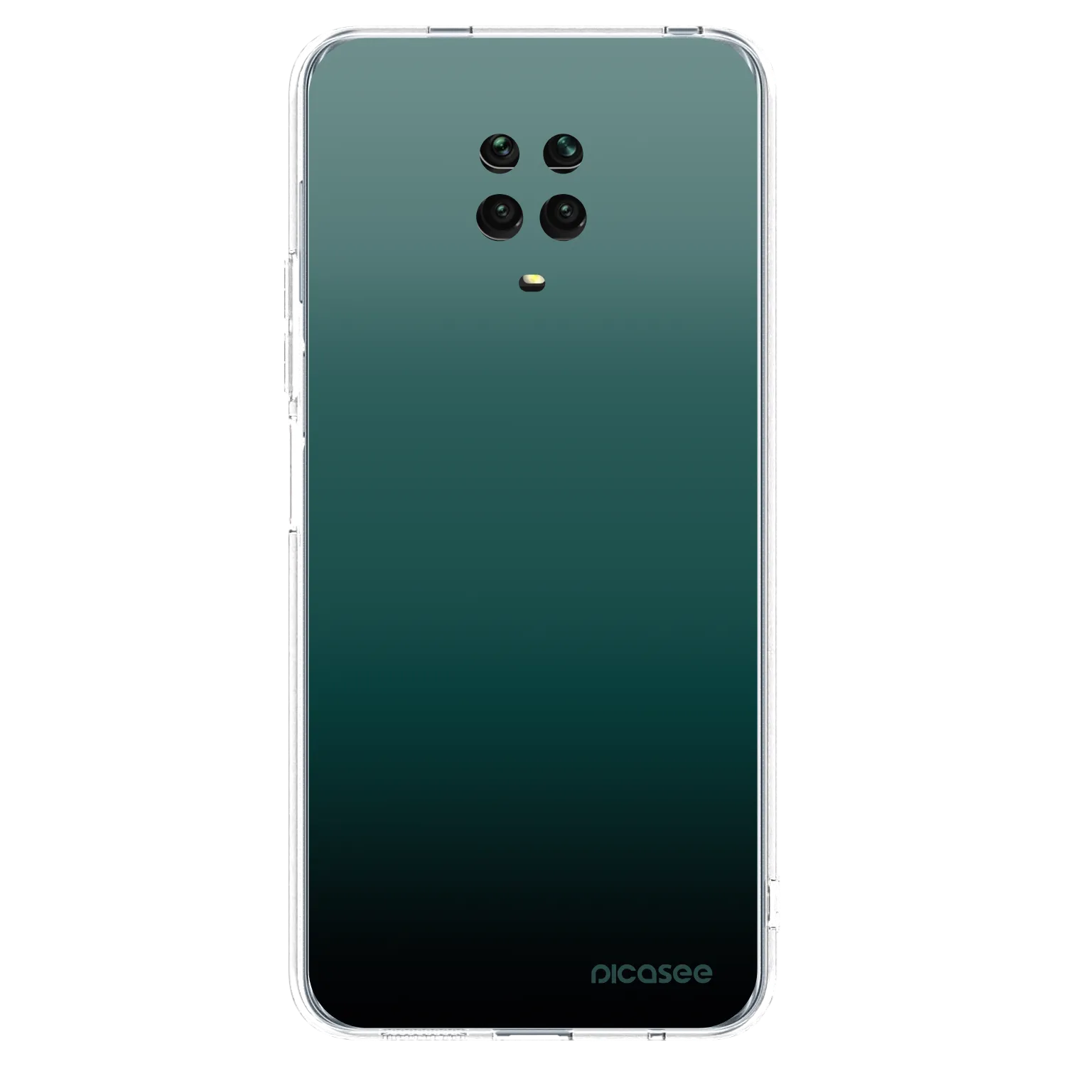 Picasee husă transparentă din silicon pentru Xiaomi Redmi Note 9 Pro - Verdant Fade